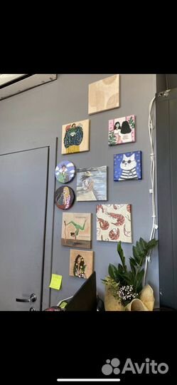 Маленькие картины на холстах наличие