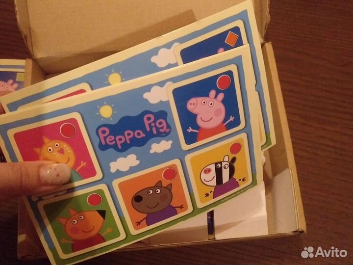 Игра карточки лото Peppa pig свинка пэппа