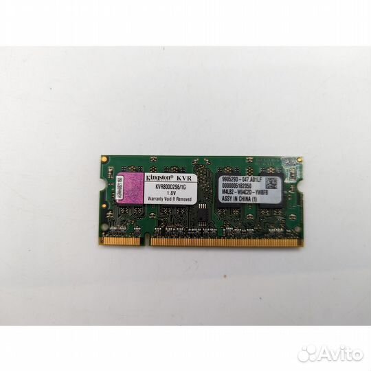 Модуль памяти Kingston kvr800d2s6/1g, DDR2, 1 Гб