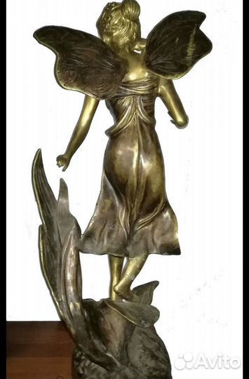 Скульптура психея нимфа фея. Бронза. Франция