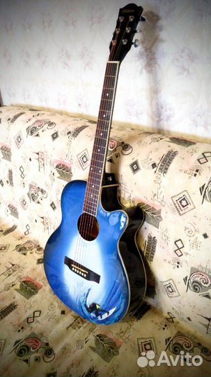 Гитара акустическая (новая) + аксессуары