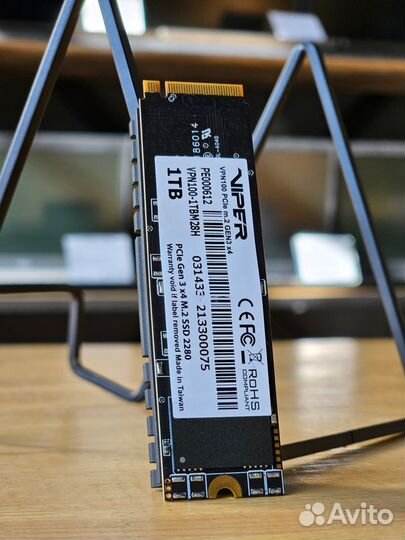 SSD накопитель Patriot Viper 1тб, M.2 2280, PCIe x