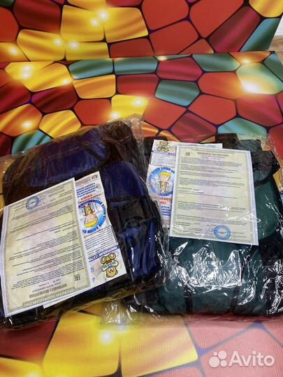 Детское бескаркасное автокресло 9-36 кг и бустеры