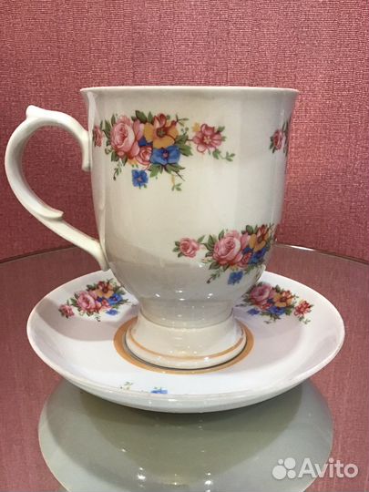 Бокал с блюдцем СССР 500 мл