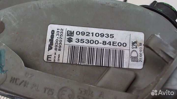 Фара (передняя) Opel Agila, 2003