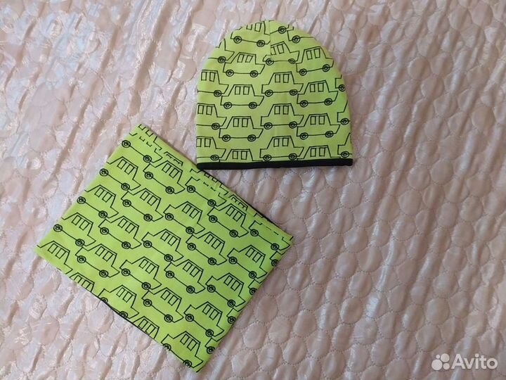 Комплект шапка и снуд детский