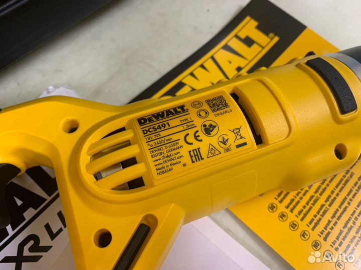 Аккумуляторные ножницы по металлу dewalt DCS491NT