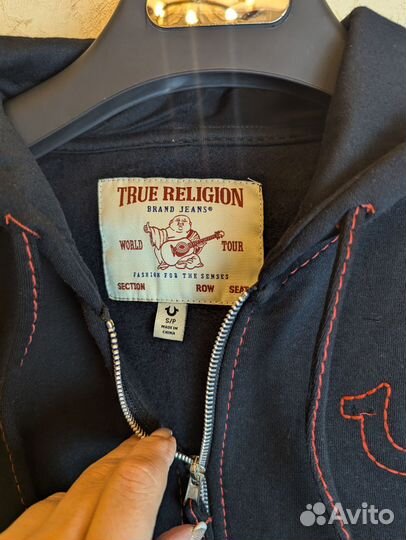 Худи зипка true religion box logo