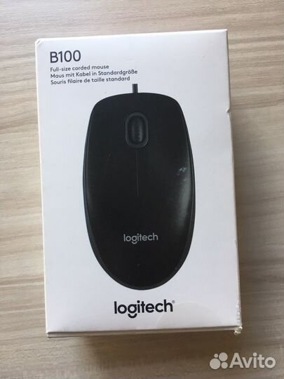 Проводная мышь logitech b100