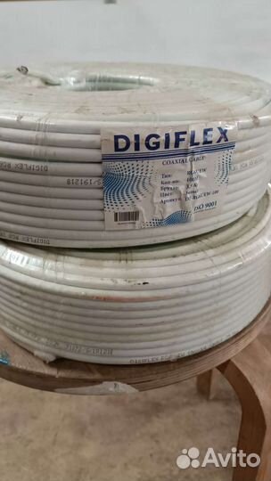 Телевизионный кабель RG6 Digiflex белый