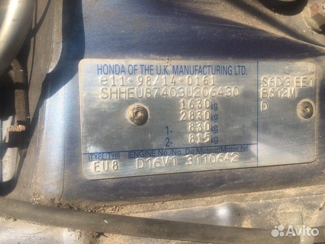 Разбор на запчасти Honda Civic