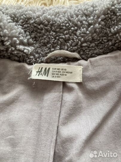 Пальто для девочки 140