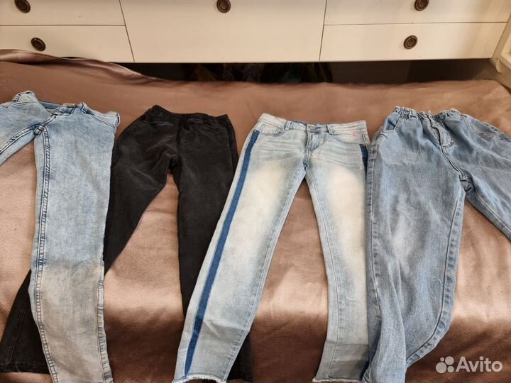 Джинсы на девочку 134-146