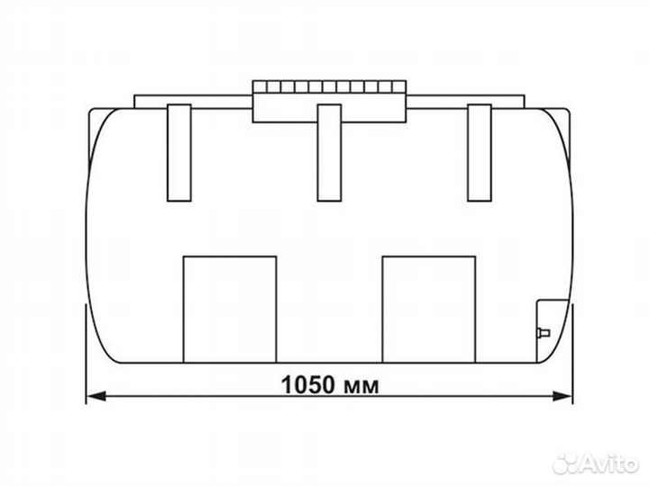 Еврокуб пищевой / Бак для воды / Доставка по РФ