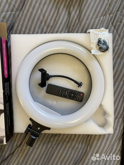 Кольцевая лампа 32 см со штативом