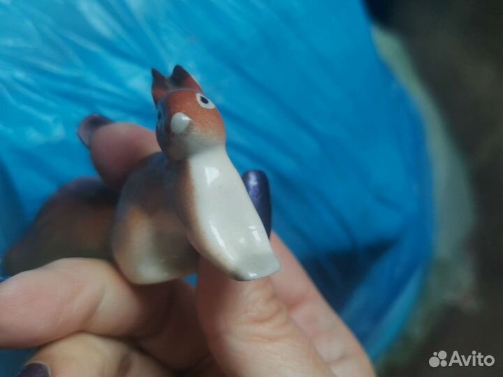 Статуэтка лфз белочка, песец, собака петух бык