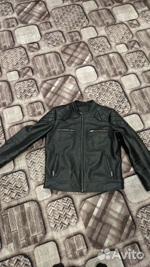 Кожаная куртка мужская 48 50