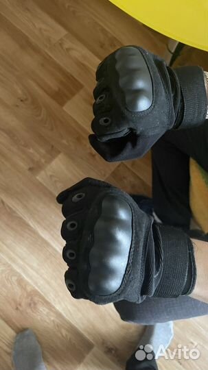 Перчатки тактические кожаные