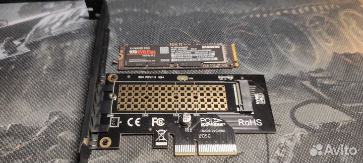Адаптер ampcom M.2 NVMe SSD в pcie 4.0
