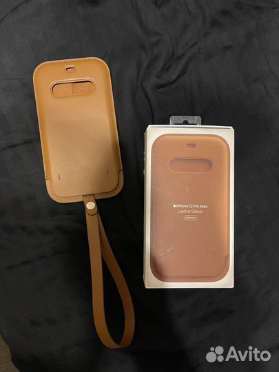 Оигинальный чехол Apple leather Sleeve 12 pro max