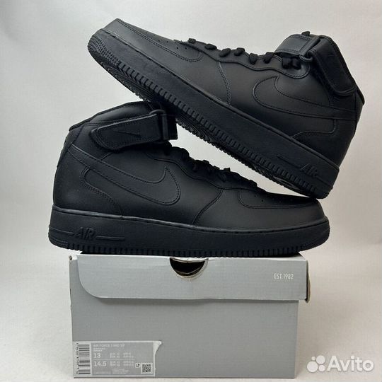 Кроссовки Nike air force 1 high black 41-45 eu