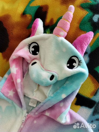 Пижама кигуруми единорог