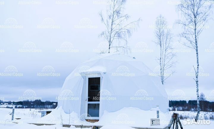 Геокупол для глэмпинга D6. Сферический шатер