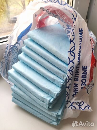 Пеленки впитывающие разовые 60х90 Медмил и Seni