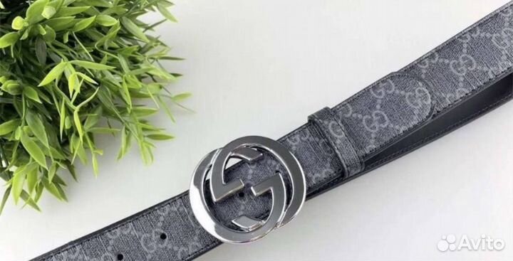 Ремень gucci big logo GG