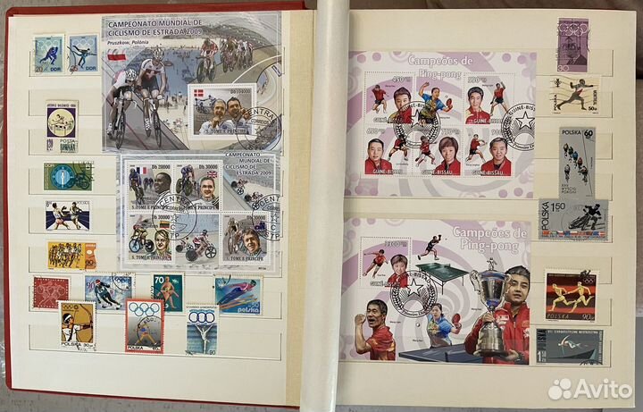 Альбом с марками Спорт. 28 стр