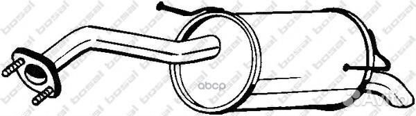 Глушитель (задняя часть) 145-249 Bosal