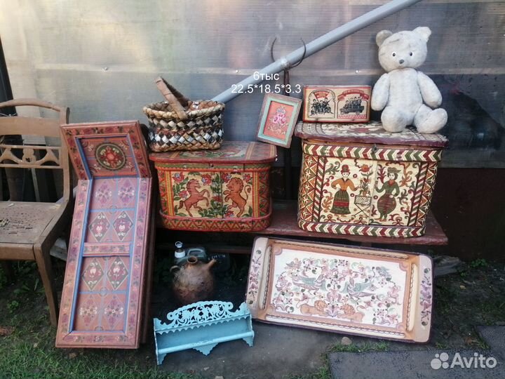 Старинная деревянная рамка латунь картина