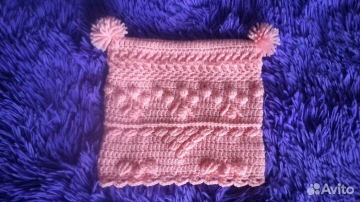 Новый комплект шарф + шапка на девочку