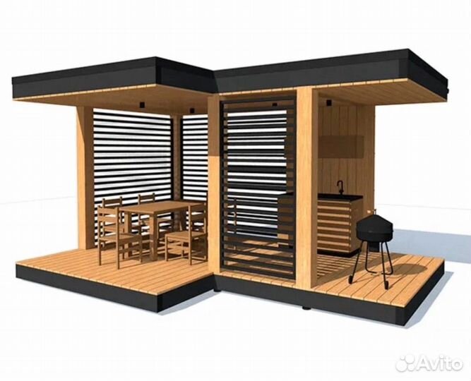 Строительство каркасных домов, беседок, хозблоков