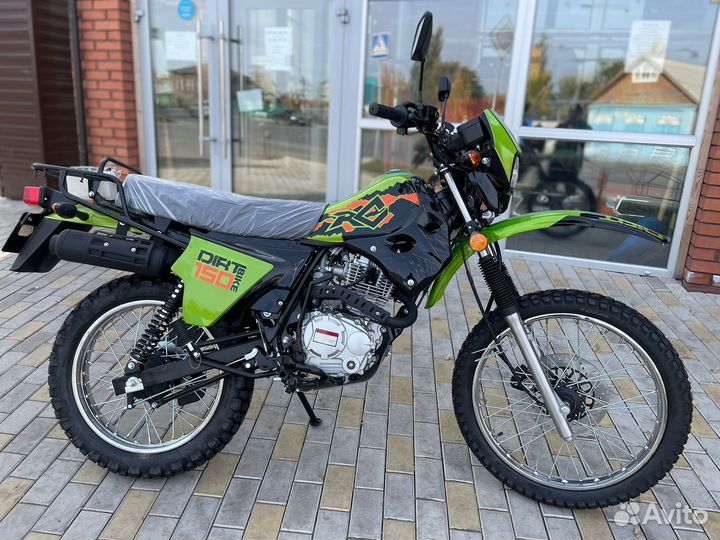 Мотоцикл racer RC150-23X enduro L150(зелёный)