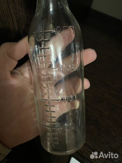 Бутылочка детская, стеклянная, новая