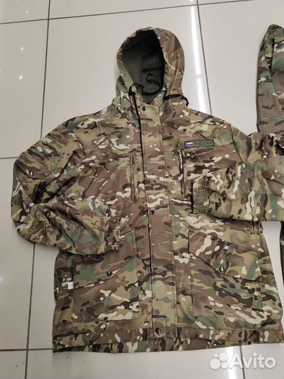 Военная форма костюм на флисе мультикам 60-72р