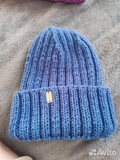 Шапка женская вязаная ручная работа