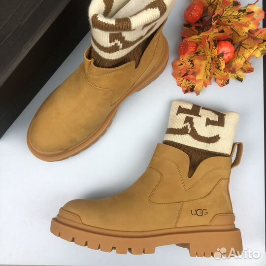 Ботинки зимние угги Ugg Martin Knit Chestnut