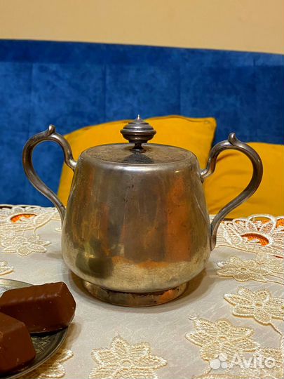 Большая сахарница П.Овчинникова, 84 проба