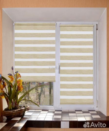 Жалюзи и рулонные шторы день ночь