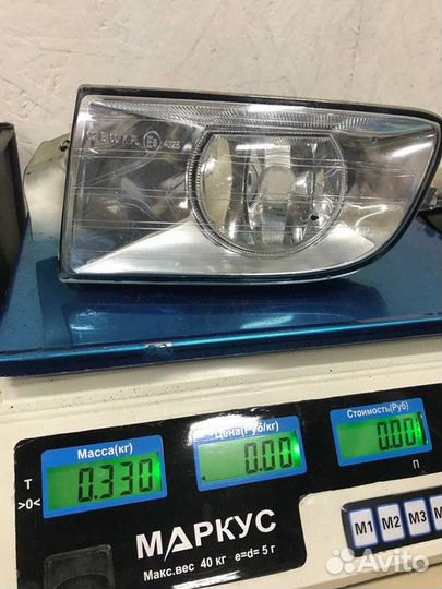 Фара противотуманная левая до рест Skoda Octavia