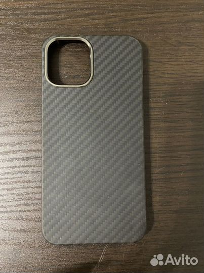 Чехол на iPhone 12 pro карбон