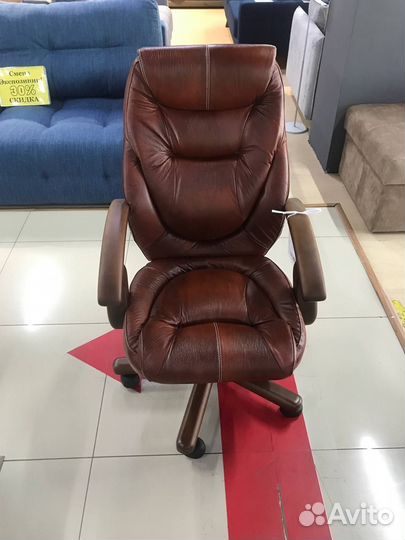Кресло директора натуральная кожа