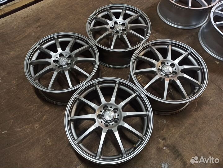 Диски 18 5х100 ET48 графит из Японии