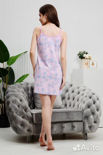 Оптом. Сорочка - цветы №Н-42294