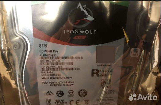 Жесткий диск seagate ironwolf pro 8тб