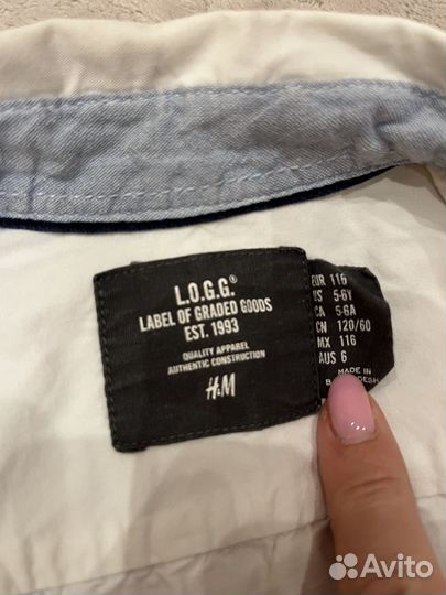 Рубашка 116 5-6 лет H&M