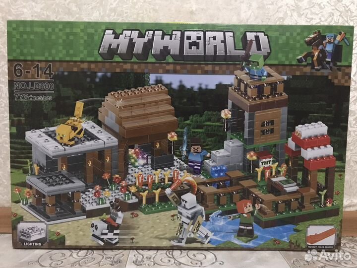 Конструктор Minecraft деревня: дом Стива Lb600