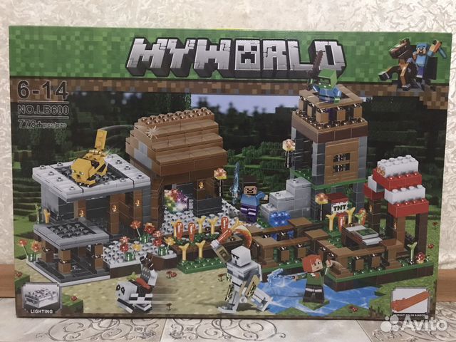 Конструктор Minecraft деревня: дом Стива Lb600